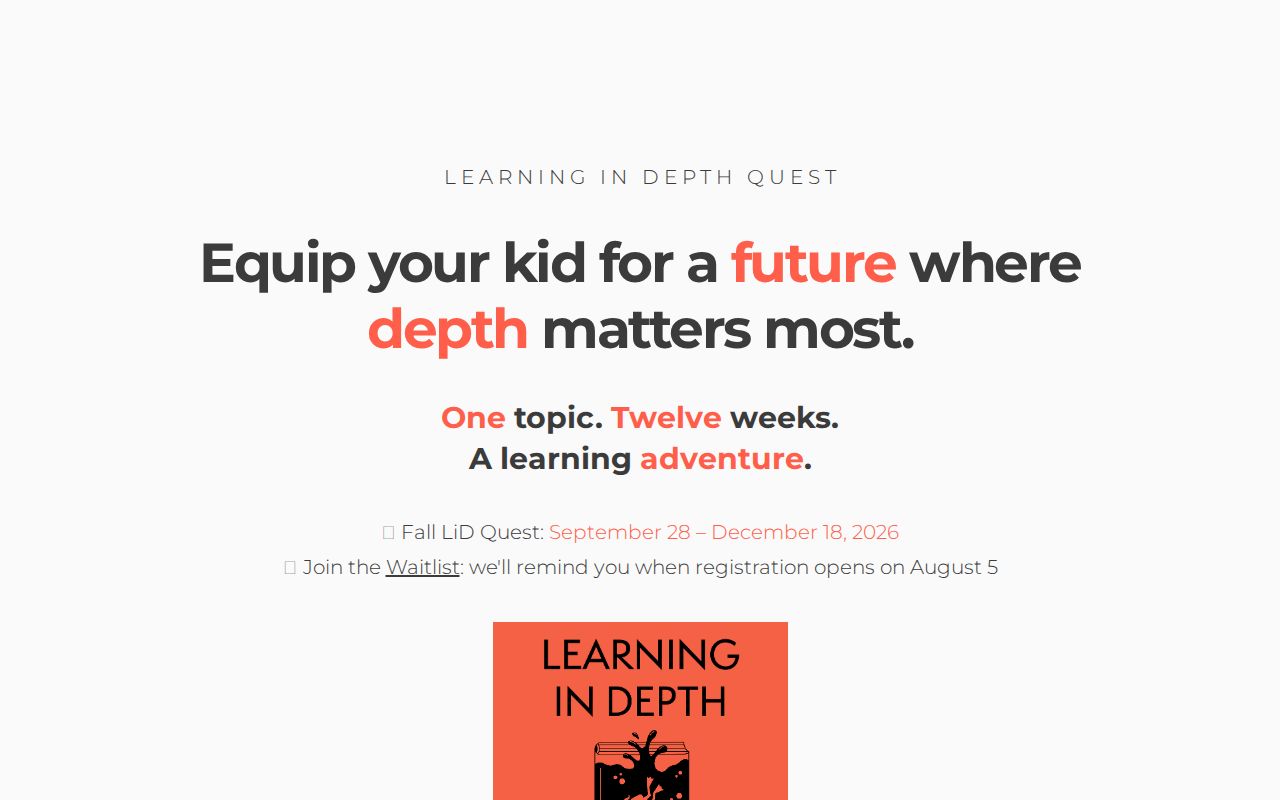 Learning in Depth Quest